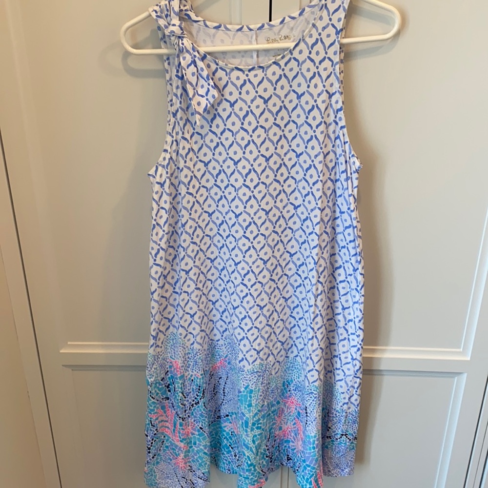 Lilly Pulitzer swing dress with mosaic detail